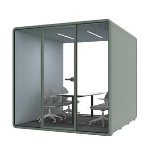 4 Seat Office Pod Soundproof Conference Booth for University Campus Group Projects - Product Image 4