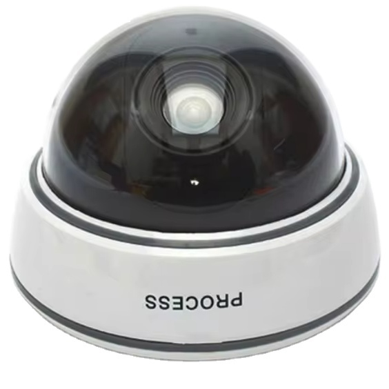 Indoor Simutated Security Analog Dummy Dome CCTV Camera With Flash LED Light Warning Full hd Dome Cctv Camera