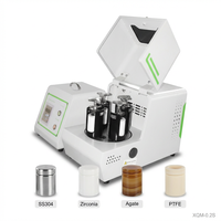 Broyeur à billes planétaire électrique TENCAN Mini 4 stations, haute précision, compatible avec boîte à gants pour préparation d'échantillons en laboratoire