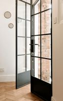 Ventana Horizontal de Acero Hueco Estilo Vintage Estándar Estadounidense con Aislamiento Térmico y Acústico para Uso Exterior