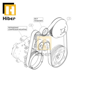 สายพานเครื่องยนต์298-5876 2985876เหมาะสำหรับหนอนผีเสื้อ323F <span class=keywords><strong>320F</strong></span> 313D2 325F - Product Image 6