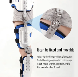 AMAIN <span class=keywords><strong>Pierna</strong></span> Brace <span class=keywords><strong>Ortesis</strong></span> Cadera Rodilla Tobillo Pie Fijación Brace <span class=keywords><strong>Ortesis</strong></span> Longitud ajustable - Product Image 4