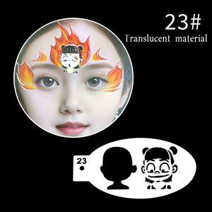 <span class=keywords><strong>Peinture</strong></span> faciale réutilisable de haute qualité pour enfants avec des motifs d'animaux, vente en gros d'usine - Product Image 6