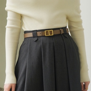 Ceintures en cuir tendance, nouvelle conception, vente en gros, boucle décorative, ceinture en métal marron pour femmes, <span class=keywords><strong>LB12</strong></span>, LB13 - Product Image 2
