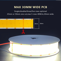 Bande lumineuse LED COB QM Q5000 1600 LED, haute qualité, largeur 30 mm, Ra90, 3000 lm