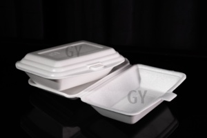 Contenedor de Espuma Desechable para Comida, Caja DE UN Solo Uso para Comida, Contenedor de Entrega de Comida, Caja de Comida Desechable - Product Image 2