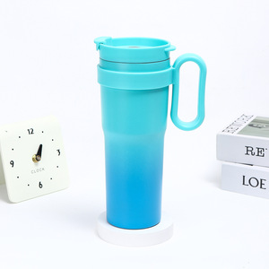 Mug de voyage isotherme en acier inoxydable Creative Giant 40oz avec poignée, portable, écologique, pour voiture - Product Image 3