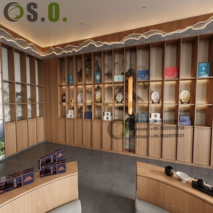 Proveedores profesionales de tienda de humo Diseño de tienda de humo personalizado Decoración Tienda de tabaco Muebles de exhibición de madera - Product Image 2