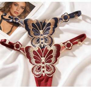 กางเกงในเซ็กซี่แบบดั้งเดิมขายส่งสำหรับผู้หญิง ลายปักอนิเมะญี่ปุ่น ยั่วยวนใจ ปรับขนาดได้ ไซส์พลัส แบบจีสตริง ODM - Product Image 4