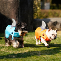 Gilet de sauvetage pour chien réglable et réfléchissant en Ripstop pour la piscine, la plage et la navigation – Maillot de bain flottant pour animaux de compagnie – Été
