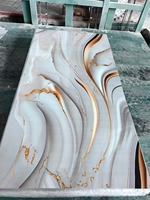 Panel Dinding PVC Fleksibel, Dapat Disesuaikan, Dapat Didaur Ulang, Tahan Air, Tahan Api, Motif Bunga, Untuk Rumah Tangga, Kamar Mandi, Gudang, KTV, Ruangan Pribadi