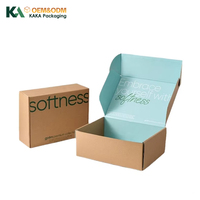 Caja de Cartón Kraft Impresa Personalizada con Interior de Color, Caja de Embalaje para Ropa y Moda, Venta al Por Mayor por KAKA