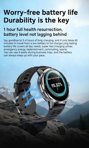 Montre connectée H81 à double système AMOLED, 4G, réseau complet, insertion de carte SIM, WIFI, GPS, téléchargement d'applications, boussole, caméra rotative - Product Image 4