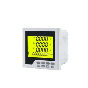 Three Phase LCD display Multifunction Power Meter with RS485 Communication Port