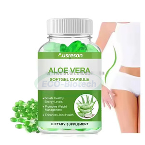 Ausreson naturale estratto di Aloe Vera <span class=keywords><strong>capsule</strong></span> morbide integratore dimagrante vitamina <span class=keywords><strong>E</strong></span> Aloe Vera Softgel biologico - Product Image 1