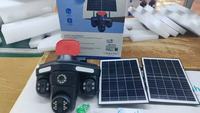 Caméra CCTV PTZ sans fil à énergie solaire avec carte SIM 4G, stockage sur carte SD, garantie 1 an - Vision nocturne extérieure et couleur intégrale