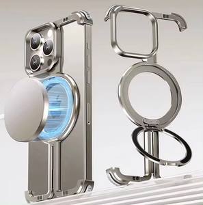 Aluminum Alloy Frame X Shaped Metal <strong>case</strong> for iphone 13 Pro Max <strong>Quad</strong> <strong>Lock</strong> <strong>case</strong> for iphone 15 Plus Black - Product Image 2