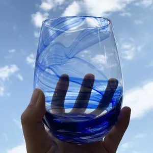 Atacado mexicano vidro beber vidro sem haste vidro copo