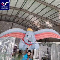 Éléphant gonflable mignon pour défilé avec de larges oreilles