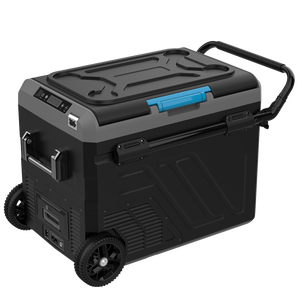 Congélateur portable à compresseur <span class=keywords><strong>12</strong></span> V double zone 50 L <span class=keywords><strong>pour</strong></span> <span class=keywords><strong>voiture</strong></span> et camping, glacière électrique <span class=keywords><strong>12</strong></span> V, vente en gros Chine - Product Image 1