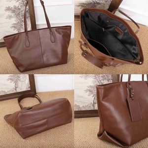 Sac fourre-tout à bandoulière en cuir véritable de qualité supérieure, élégant, rétro, grande capacité, avec fermeture éclair, pour femme, usage quotidien, vente en gros - Product Image 3