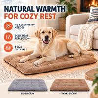 Coussin chauffant pour chien, tapis thermique non électrique pour animaux de compagnie, coussin chaud d'hiver pour chats, chiots, utilisation en intérieur, dans une cage ou sur un canapé