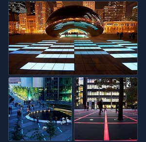 22 Wát RGB lõm LED Strip chôn Ánh Sáng Công viên khu vực quảng trường ngoài trời IP65 không thấm nước nhiều màu tuyến tính sàn gạch ánh sáng - Product Image 6