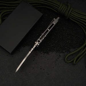 Medford Full Steel Folding Knife D2 Steel Blade Spear Point <b>Camping</b> Knife DIY Industrial Grade OEM ODM Customization - Product Image 4