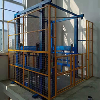 Plateforme élévatrice hydraulique à double rail de sol à sol pour entrepôt / Solution de transport vertical de matériaux efficace