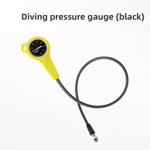 Manomètre de pression résiduelle de plongée DIDEEP avec fonction lumineuse en fibre de carbone et acier, tube haute pression pour BCD - Product Image 2
