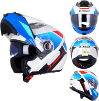 LS2 FF370 Certifié ECE/DOT authentique Casque de moto homologué ECE avec double visière, modèle fabriqué dans le Guangdong