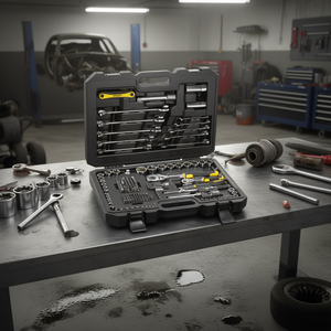 Stanley 175 <b>Pc</b> Socket Wrench <b>Set</b> 1/4 In And 1/2 In Drive Mechanics Tool Kit - Product Image 3