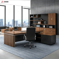 Bureau de direction JIUSHUN, mobilier commercial, table de bureau durable, haut de gamme, sur mesure, luxe, moderne