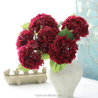 Flor de Hortensia Realista Hecha a Mano con Tacto Natural, Duradera y Ecológica para el Año Nuevo Chino