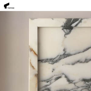 Toboneコンサイス天然アラベスカートコルキア大理石の暖炉周囲装飾用リビングルームヴィラインテリア - Product Image 3