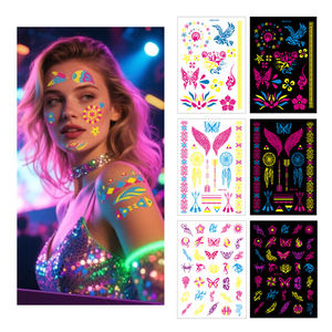 Autocollants en strass autocollants pour cheveux, bijoux capillaires en cristal, tatouages éphémères pour maquillage <span class=keywords><strong>de</strong></span> fête et événements musicaux (vente en gros) - Product Image 5