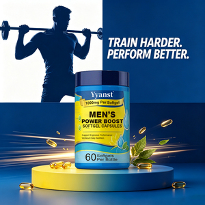 Complément alimentaire naturel Power Boost 1000mg en gélules molles pour hommes, 60 unités, pour soutenir l'entraînement et la vitalité quotidienne, améliore la vitalité physique masculine - Product Image 5