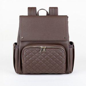Bolsa de Pañales Multifuncional Resistente al Agua, de Cuero Vegano, Mochila de Viaje para Bebé con Cambiador y Correas para Cochecito - Product Image 3