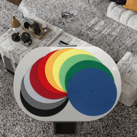 Tapis de table tournant en feutre personnalisé acoustique de qualité supérieure Tapis de table de style classique écologique Nouveau modèle d'utilisation