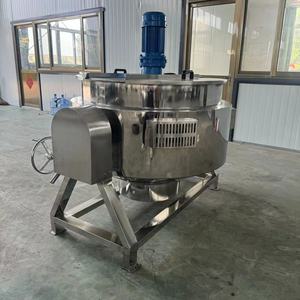 Zzg đường điện kẹo nấu ăn bánh sandwich đôi áo khoác sữa nồi hơi công nghiệp Ấm đun nước với máy trộn - Product Image 3