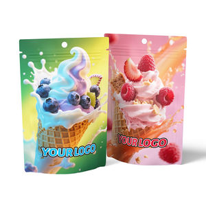 Sac refermable personnalisé pochette debout sac en mylar à fermeture éclair imprimé coloré en feuille d'aluminium - Product Image 2