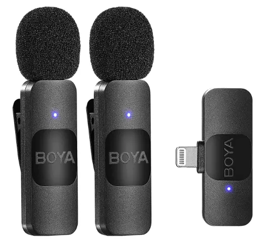 By-v U87 Professional Wireless Lavalier Mini Microphone For Android Live Broadcast Gaming Recording Vlog
