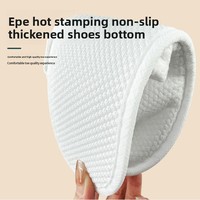 Chaussons jetables en coton toutes saisons pour enfants - Qualité hôtelière, semelles antidérapantes extra épaisses, option haut de gamme cinq étoiles