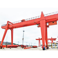 Grue à portique professionnelle de 50 tonnes à double poutre avec rail coulissant, portée de 18 à 35 m, hauteur de levage de 22 m, marque YunTian, utilisation en extérieur/en port
