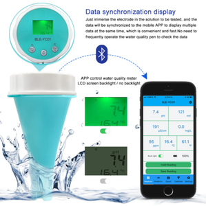 BLE-YC01 intelligent en ligne Blue dent eau <span class=keywords><strong>chlore</strong></span>/<span class=keywords><strong>pH</strong></span>/EC/ORP/TEMP 6 en 1 mètre <span class=keywords><strong>PH</strong></span> mètre haute précision <span class=keywords><strong>testeur</strong></span> de qualité de l'eau - Product Image 5