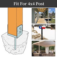 Base de connecteur réglable en acier inoxydable |   Support de fixation pour gazebo |   Base de pergola contemporaine pour cour