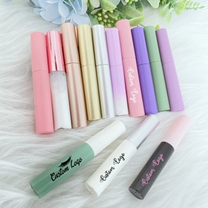 Wholesale 5ml Black <strong>White</strong> Pink Bottle Eyelash Glue Custom Logo Waterproof Full Strip Lash Glue Fast Dry Liquid Adhesive Glue - Product Image 4