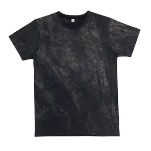 Tối than của nam giới giản dị T-Shirt đô thị rửa bông thoải mái mặc hàng ngày