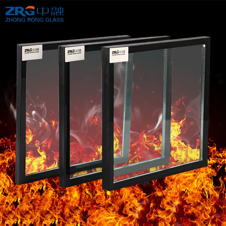 Özelleştirilmiş yangına dayanıklı 60, 90 ve 120 dakikalık yangına dayanıklı kapılar ve pencereler yüksek borosilikat nano silikon kompozit