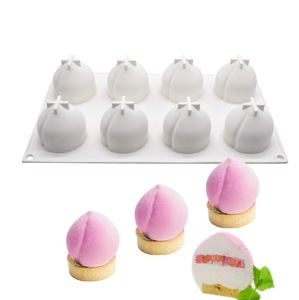 Moule en silicone 3D en forme de fruits, 3 cavités, motif mangue, pour <span class=keywords><strong>décoration</strong></span> de gâteaux, outil de pâtisserie pour mousse, moule de cuisson en silicone de qualité alimentaire - Product Image 5